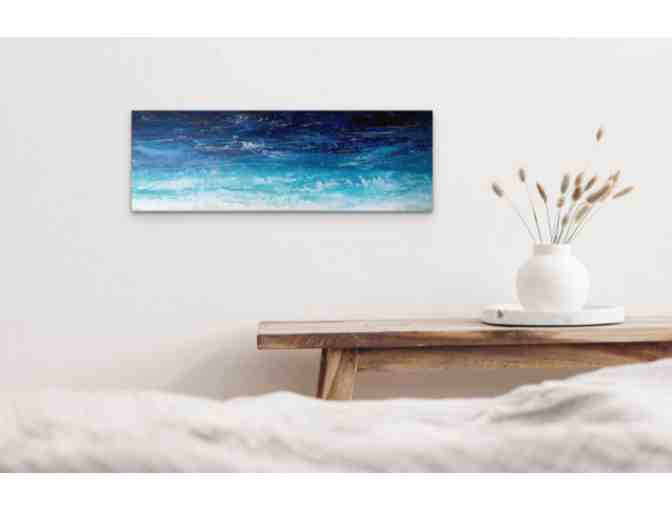 Original Ocean painting 'Cardiff Sessions, (pequeno)' by SDA Art teacher, Angela Jackson