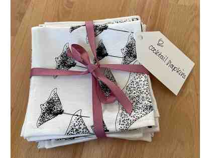 Stingray Cocktail Napkins - Set of 6 - Russ Davidson Design and Print