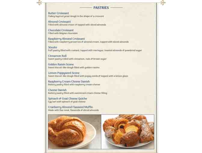 Basket of Fresh Baked Goods Champagne French Bakery - Live Event Raffle Item