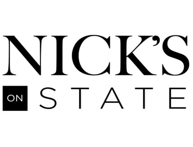 $100 Gift Card to Nick's Restaurant Group - Nick's Del Mar or Nick's on State