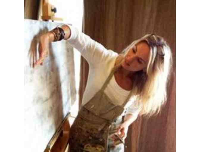 Original Ocean painting 'San Elijo Days' 2023 by SDA Art teacher, Angela Jackson