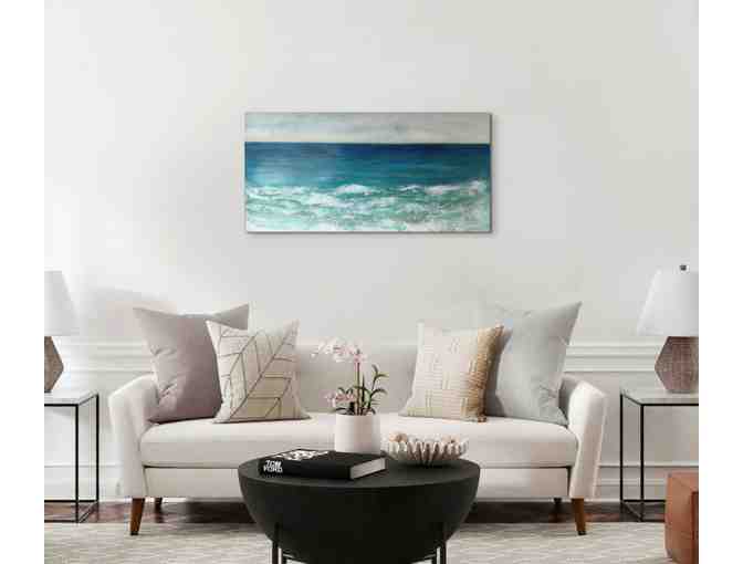 Original Ocean painting 'San Elijo Days' 2023 by SDA Art teacher, Angela Jackson