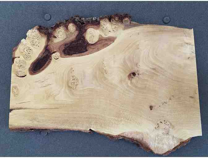 One (1) Custom Rectangular Tamarisk Athel Wood Cheese and Charcuterie Platter