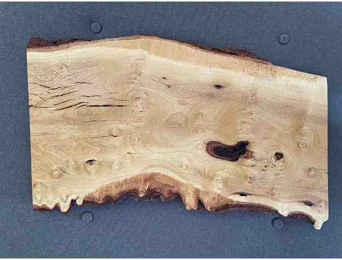 One (1) Custom Free Form Rectangular Tamarisk Athel Wood Cheese and Charcuterie Platter