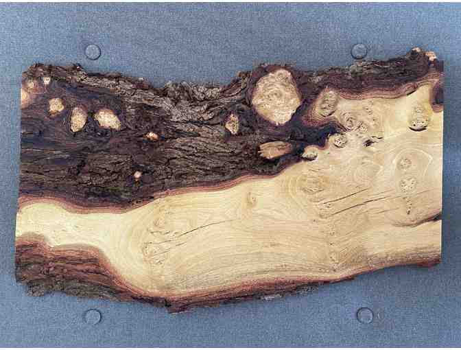 One (1) Custom Free Form Rectangular Tamarisk Athel Wood Cheese and Charcuterie Platter