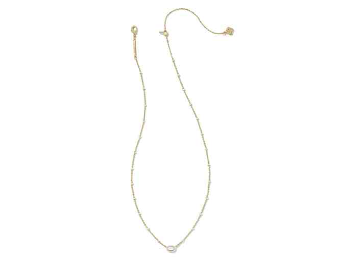 Mini Elisa Necklace in White Mother-of-Pearl from Kendra Scott