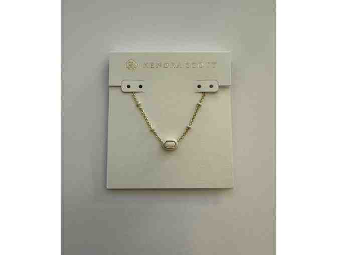 Mini Elisa Necklace in White Mother-of-Pearl from Kendra Scott