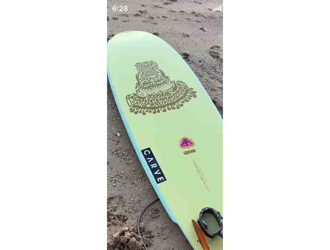 Crime Soft Top Surfboard w/fins-Zephyr model-Andy Davis Collab- Live Auction Item