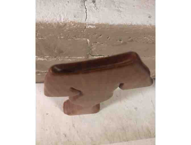 Hand Carved Cedar 'Red Dress' by R. Spinney