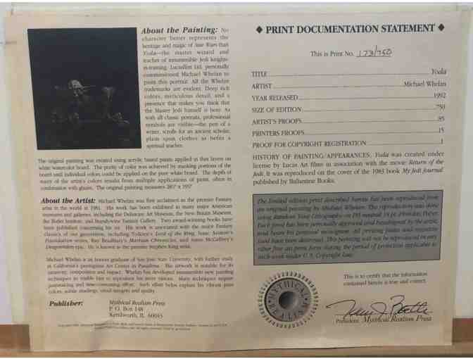 Yoda Framed Print from Prints Plus - Limited Edition