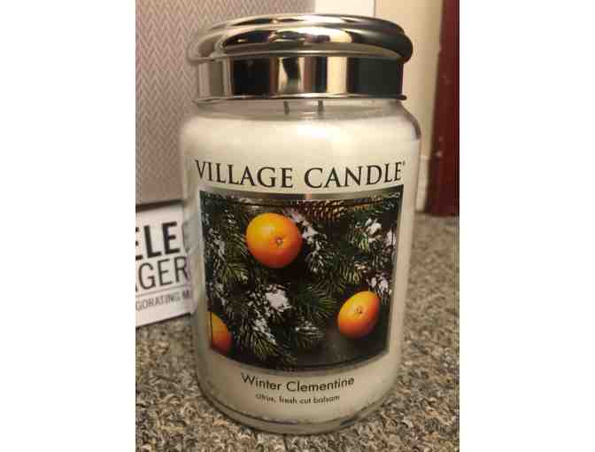 Shiatsu Select Foot Massager with Heat & Scented Village Candle