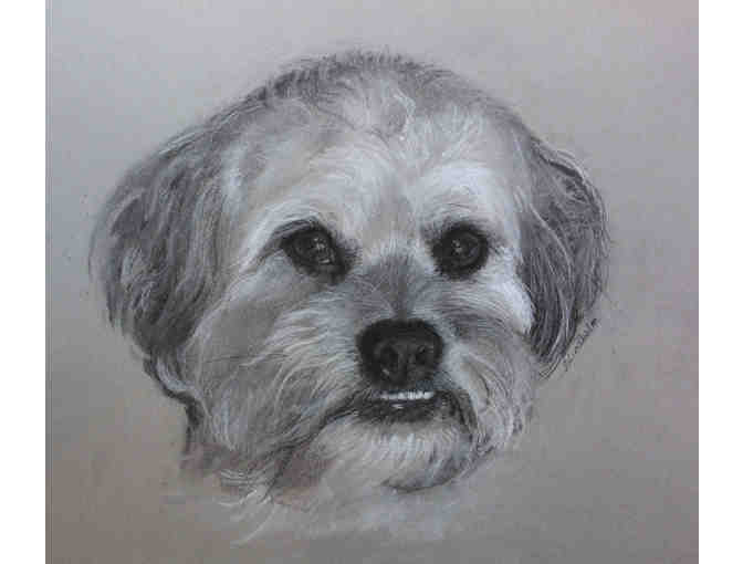 Custom charcoal and chalk on toned paper by Award-Winning Artist Jamie Lindholm