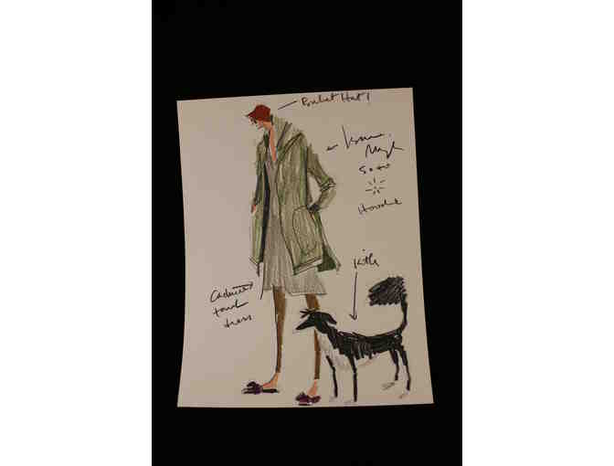 Isaac Mizrahi Original Signed Sketch and Signed Memoir
