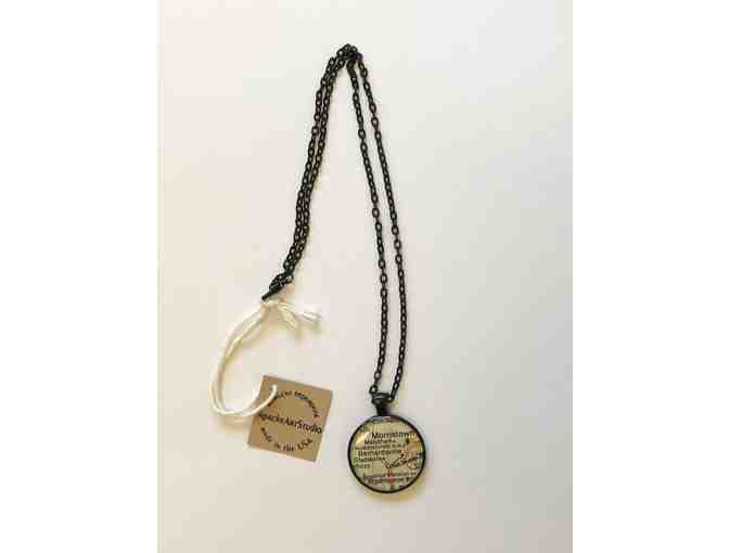 Morristown New Jersey Map Necklace
