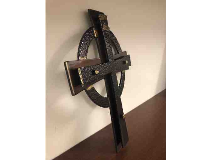 Hand-Forged Steel Celtic Cross