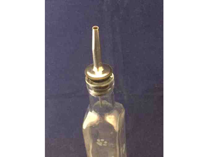 Paw Print Olive Oil Bottle with Pourer
