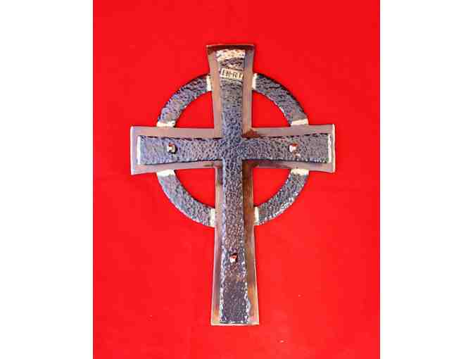 Hand-Forged Steel Celtic Cross