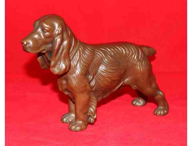 Spaniel Metal Sculpture By Jennings Brothers