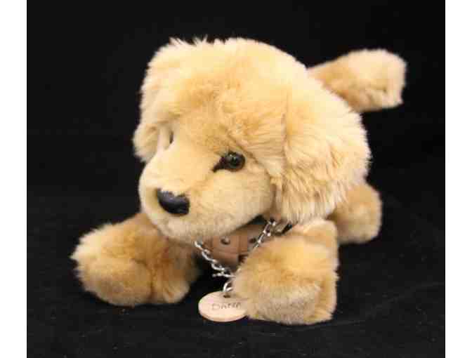 Dana the Golden Retriever Puppy Plush in Harness