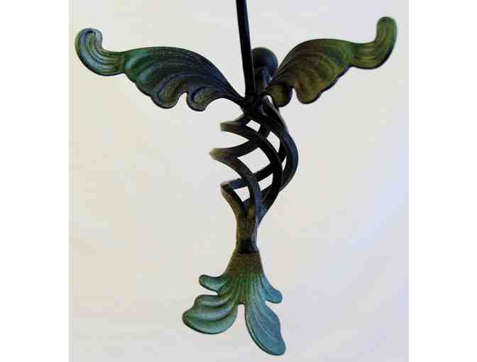 Set of Two Wrought Iron Hummingbird for your Garden