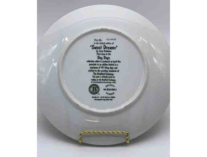 'Sweet Dreams' Dog Days Collectible Plate by Jerry Gadamus for the Bradford Exchange