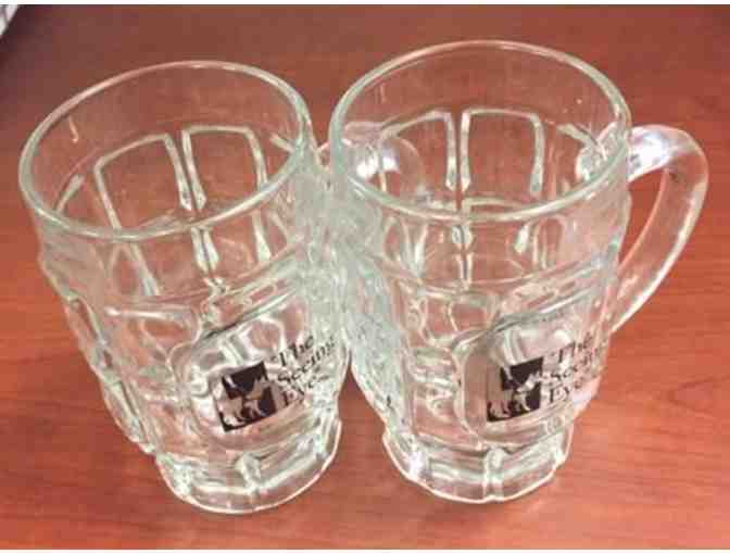 Two Seeing Eye 20oz Glass Beer Steins