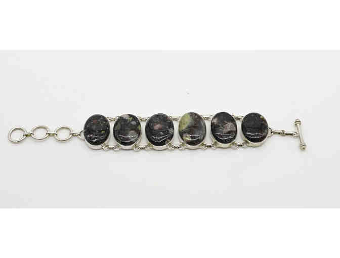 Gemstone Bracelet in Black and Gold