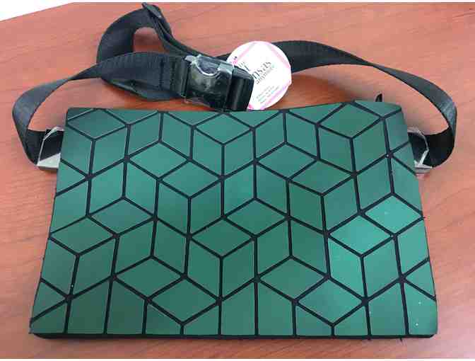 Patrizia Luca Fanny Pack in Green and Sock Smith Socks (Pugs and Corgi)