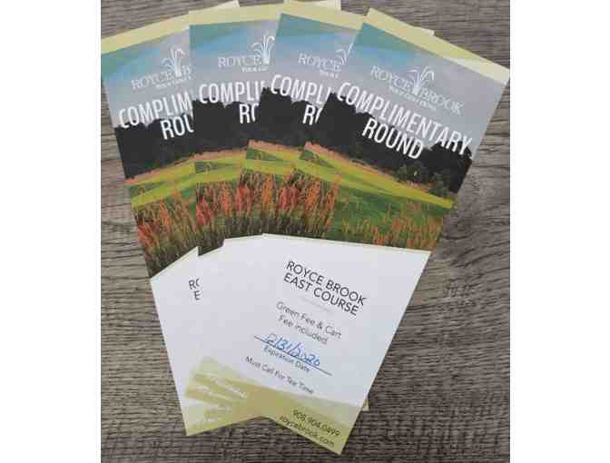 Golf Foursome On the East Course at Royce Brook and Golf Swag