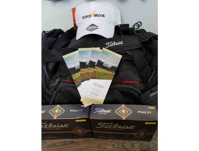 Golf Foursome On the East Course at Royce Brook and Golf Swag