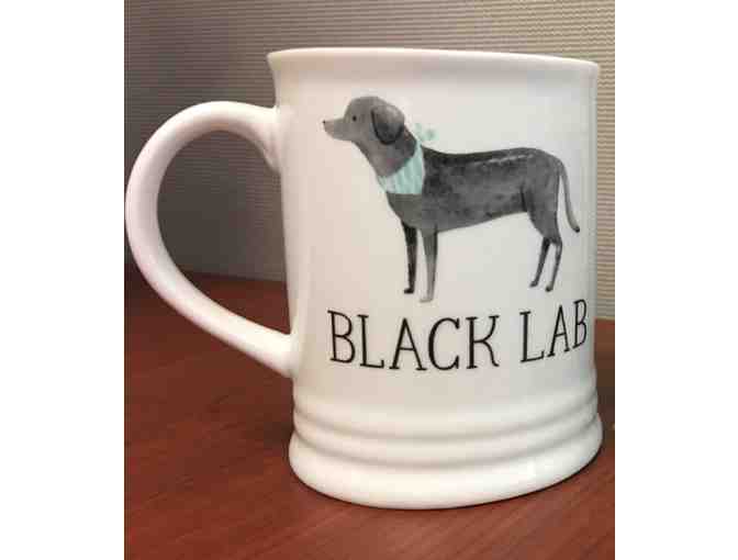 Set of 4 Dog Themed Coasters And Julianna Swaney Black Lab Mug