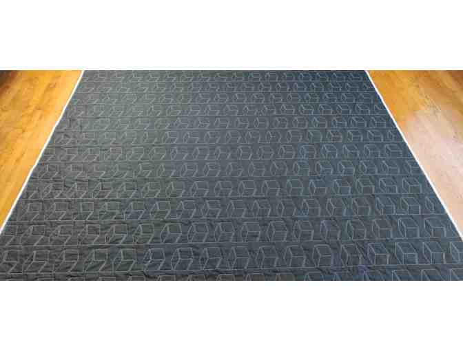 'Storm At Sea' Hand Made 80 x 80 Quilt