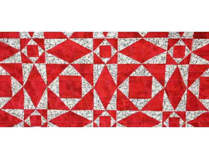 'Storm At Sea' Hand Made 80 x 80 Quilt