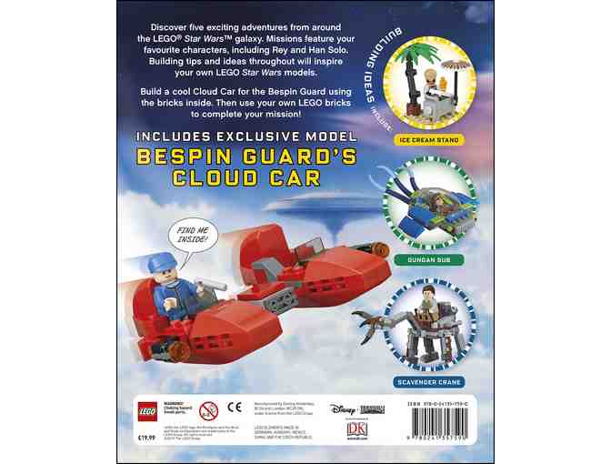 Lego Star Wars Build Your Own Adventure with Bespin Guard's Cloud Car Model and Figurine