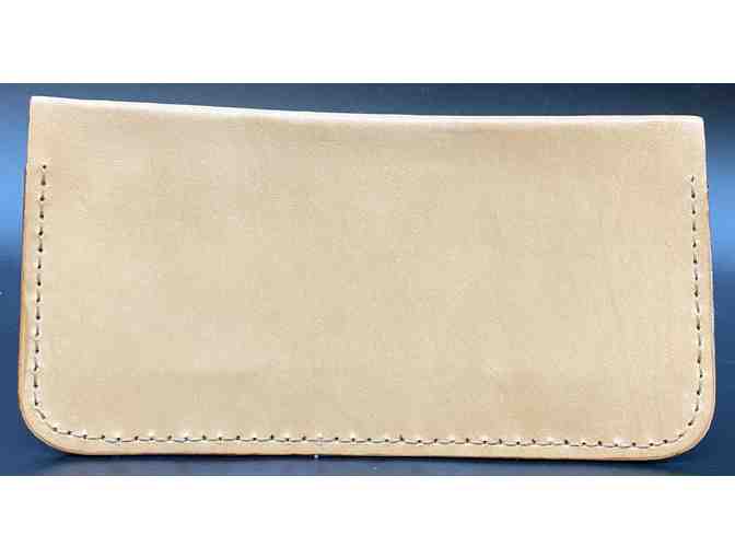 German Shepherd Leather Wallet - tan