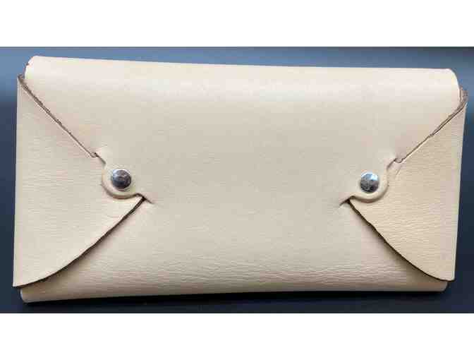 Golden Retriever Leather Wallet - light tan