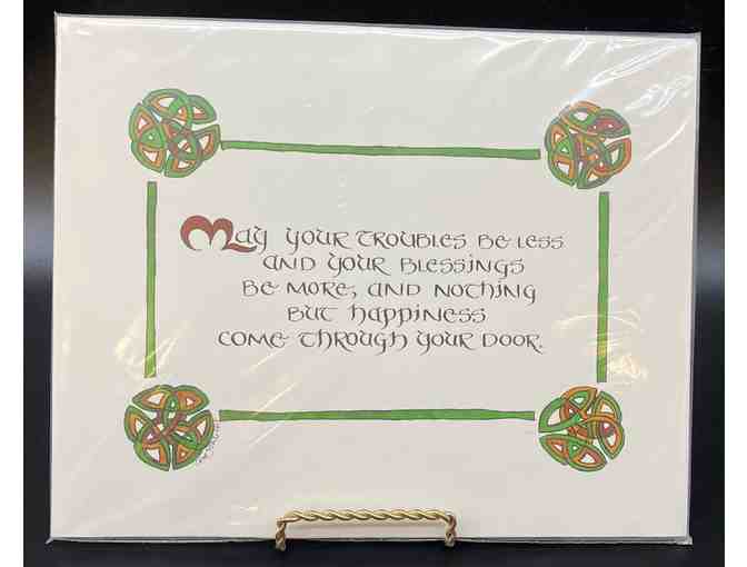 Irish Blessings Collection of 3 Packs of note Cards + 2 Prints