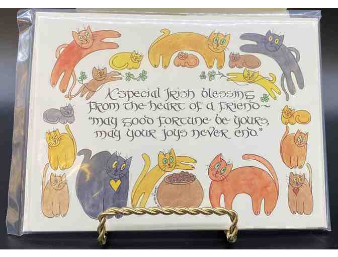 Irish Blessings Collection of 3 Packs of note Cards + 2 Prints