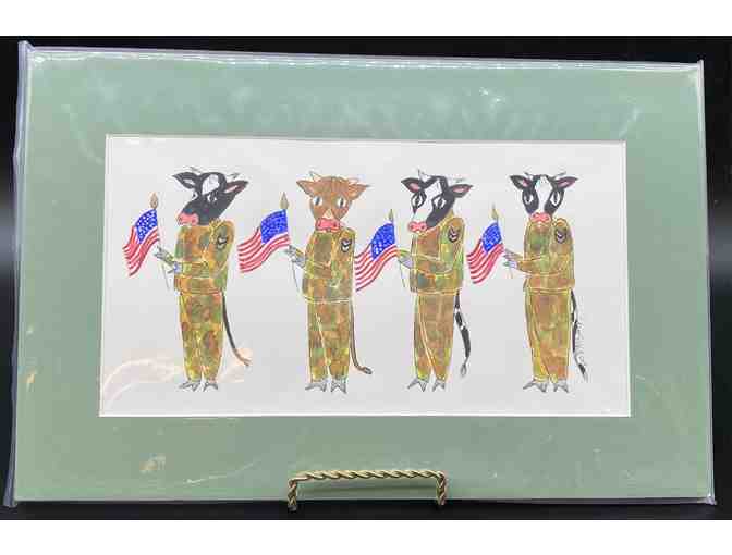 Marching Cows - Collection of Note Cards and Watercolor Print