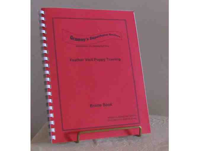 Braille & Paperback Copies of Feather Visits Puppy Training Book