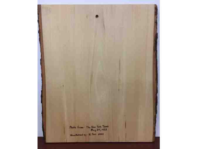 Wood Burned 'Buddy' Portrait