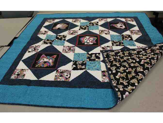 'Paisley Puppies' Lap Quilt