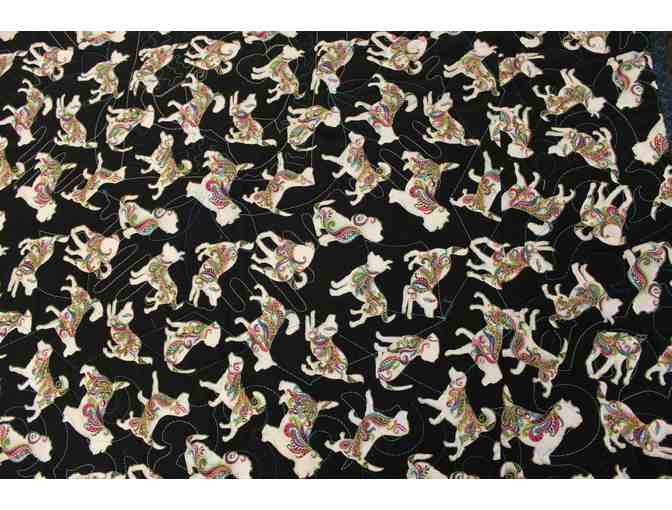 'Paisley Puppies' Lap Quilt