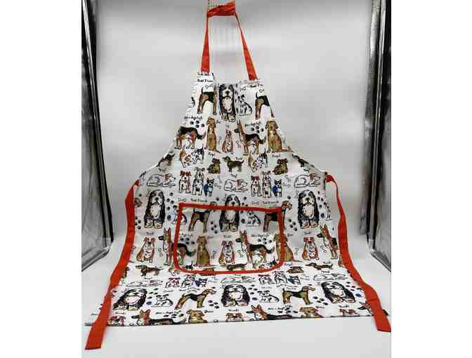 Dog Lovers Delight! Primitives by Kathy Rustic Apron and Dish Towel