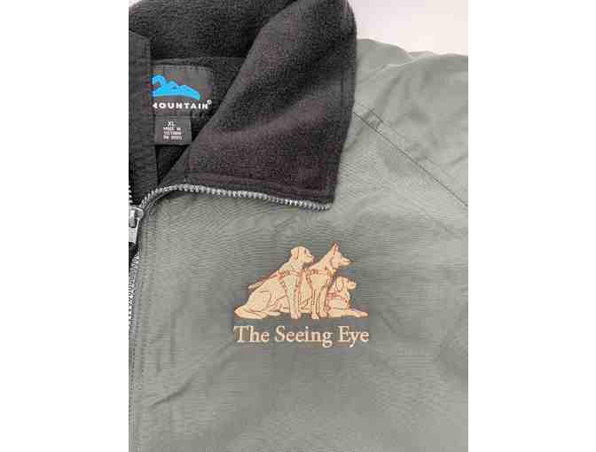 'We Are New Jersey' Men's XL Jacket Embroidered with the NJ State and 3 Seeing Eye Dogs