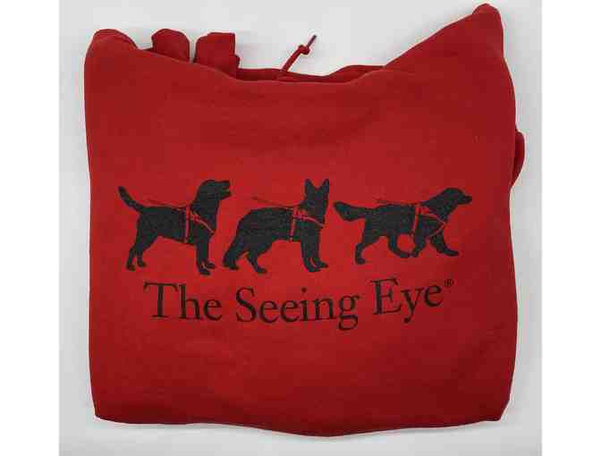 Red Seeing Eye Hoodie Sweatshirt - Size Large