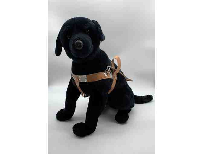 'Spike' The Large Black Labrador Retriever Plush with Harness