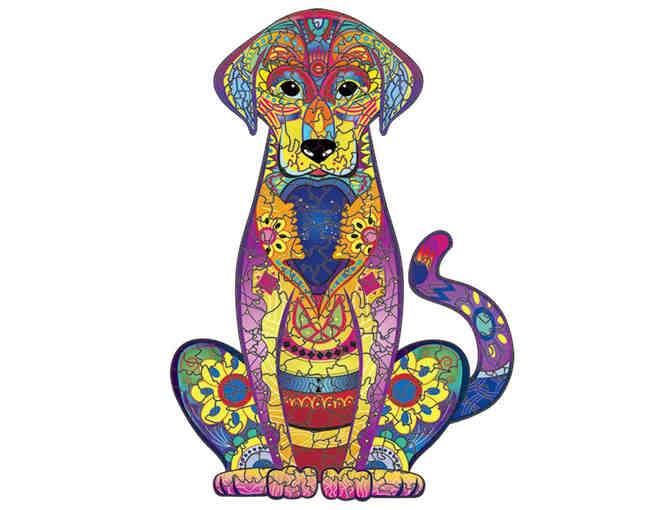 Two Wooden Cat and Labrador Jigsaw Puzzles (Small) - Donated in Memory of Blue