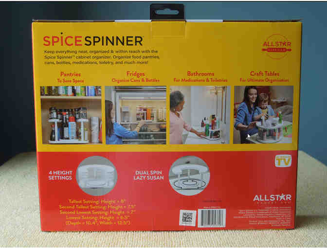 Spice Spinner - Dual Spinner/Lazy Susan (Holds up to 40 Spices and Condiments)