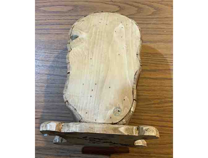 Hand-carved Human Styled Skull Bird House ssigned by Artist Michael Hann 2009